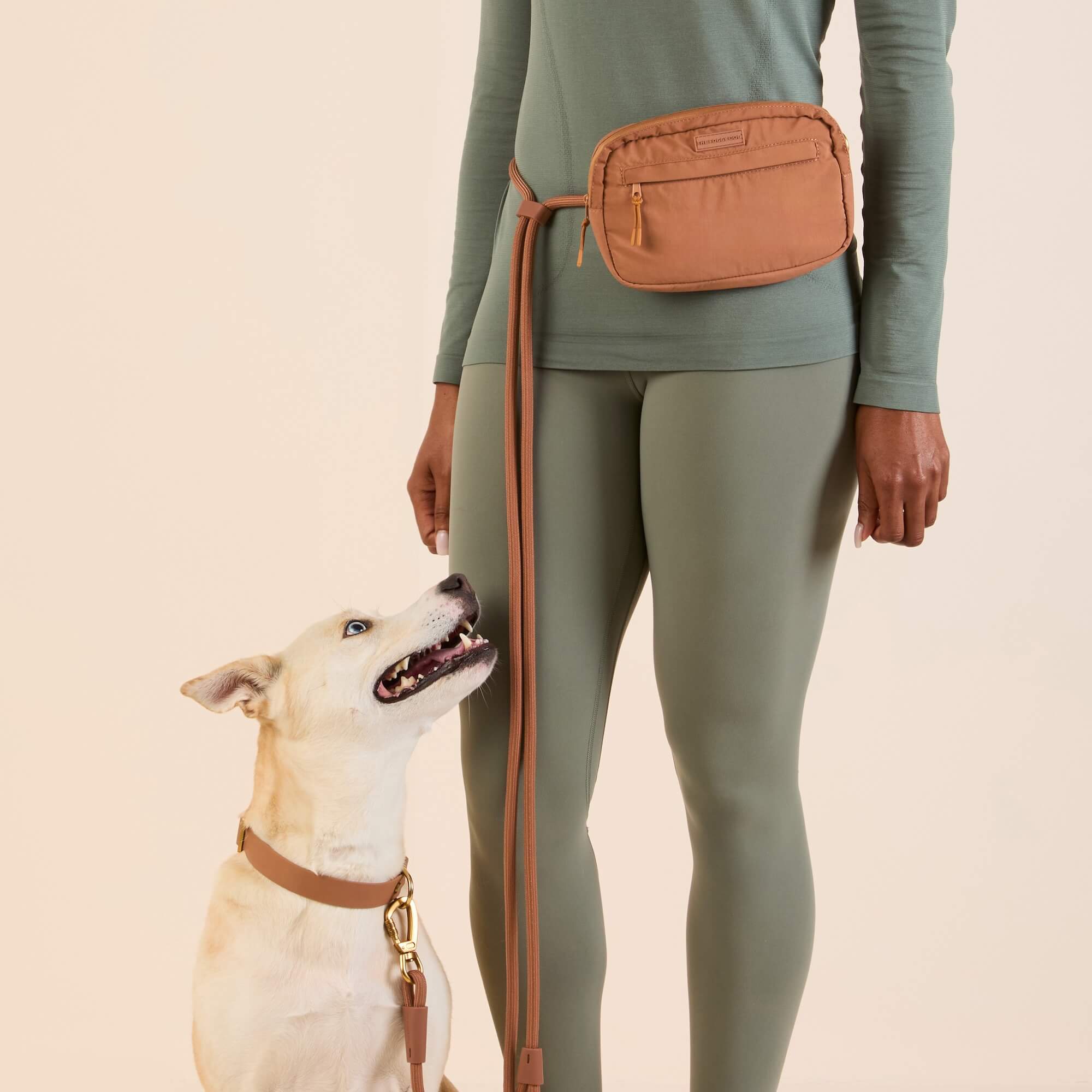 Active Convertible Crossbody Bag, Saddle from Active by The Foggy Dog