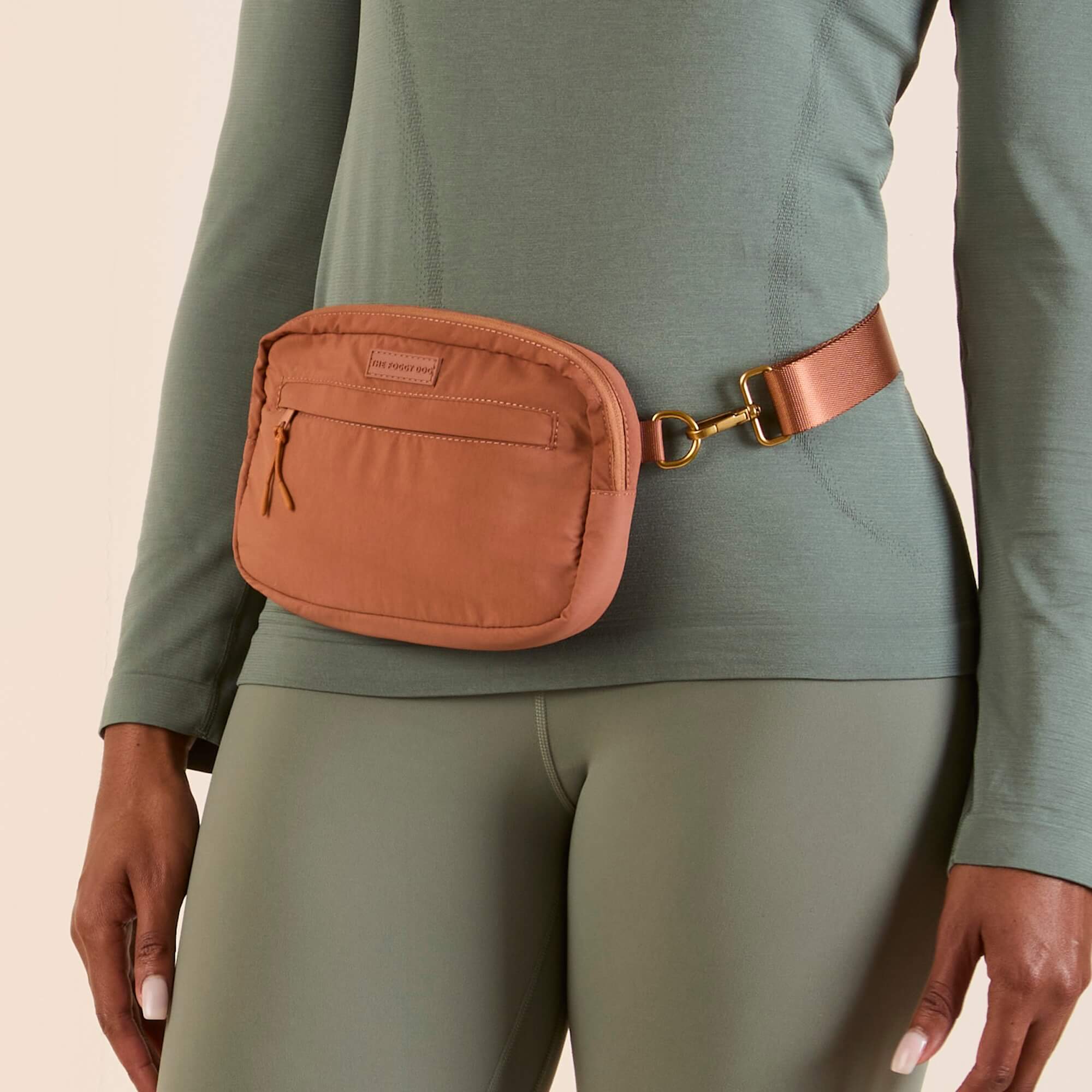 Active Convertible Crossbody Bag, Saddle from Active by The Foggy Dog