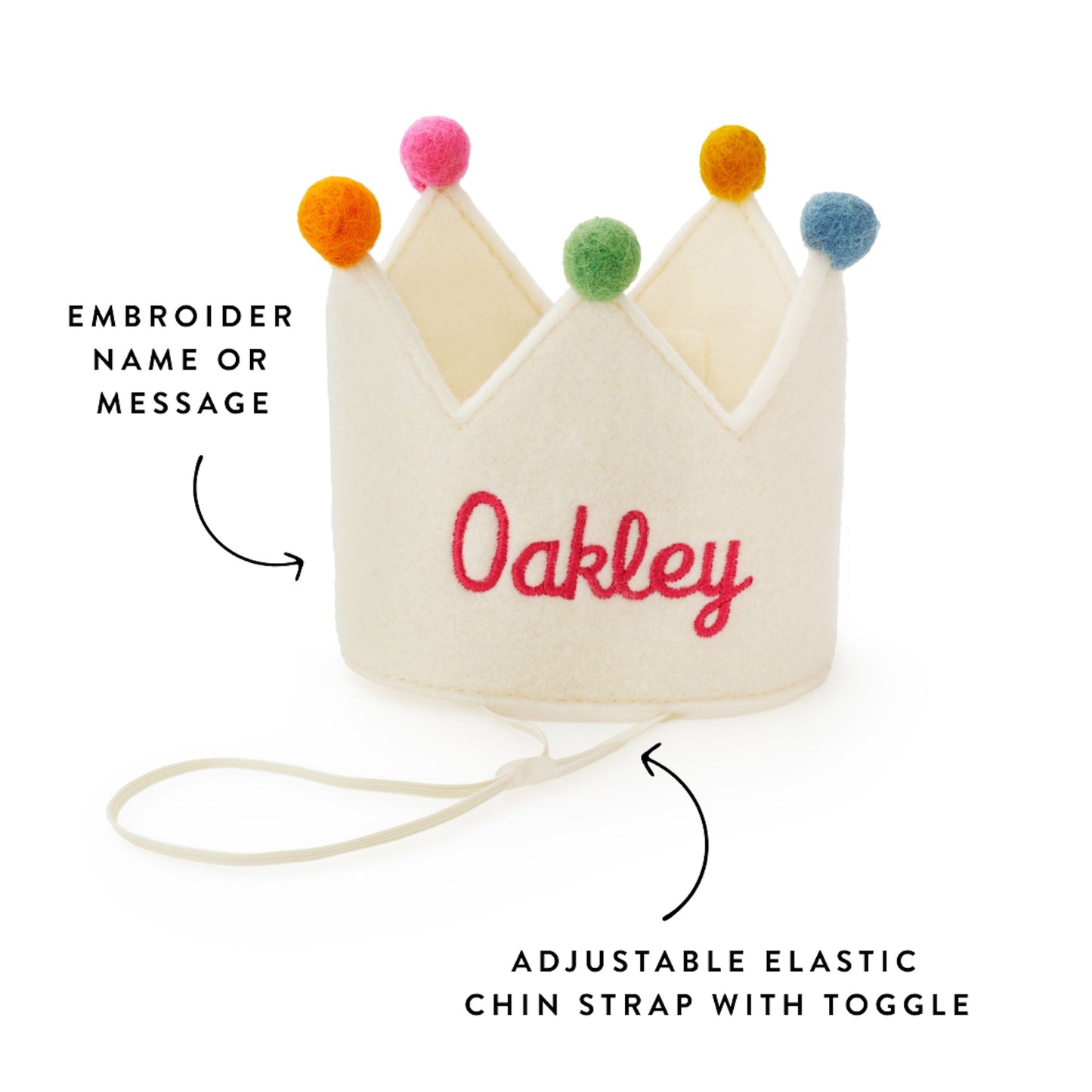 Ivory Dog Birthday Crown from The Foggy Dog