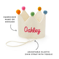 Ivory Dog Birthday Crown from The Foggy Dog