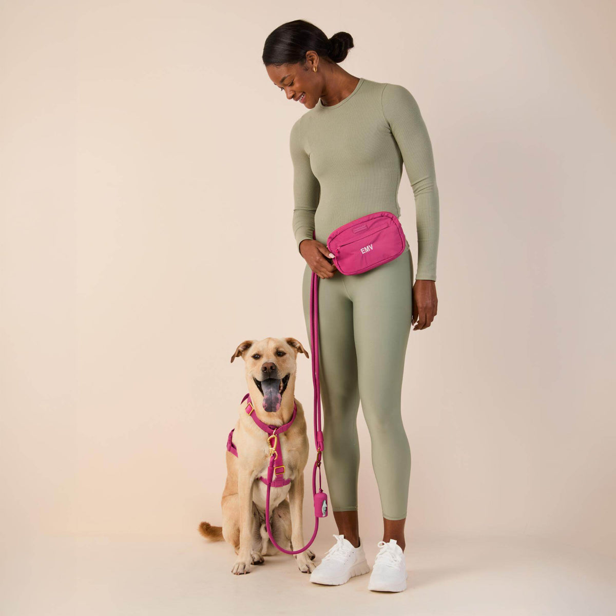 #Luffy (60lbs) in a Large harness and Standard leash