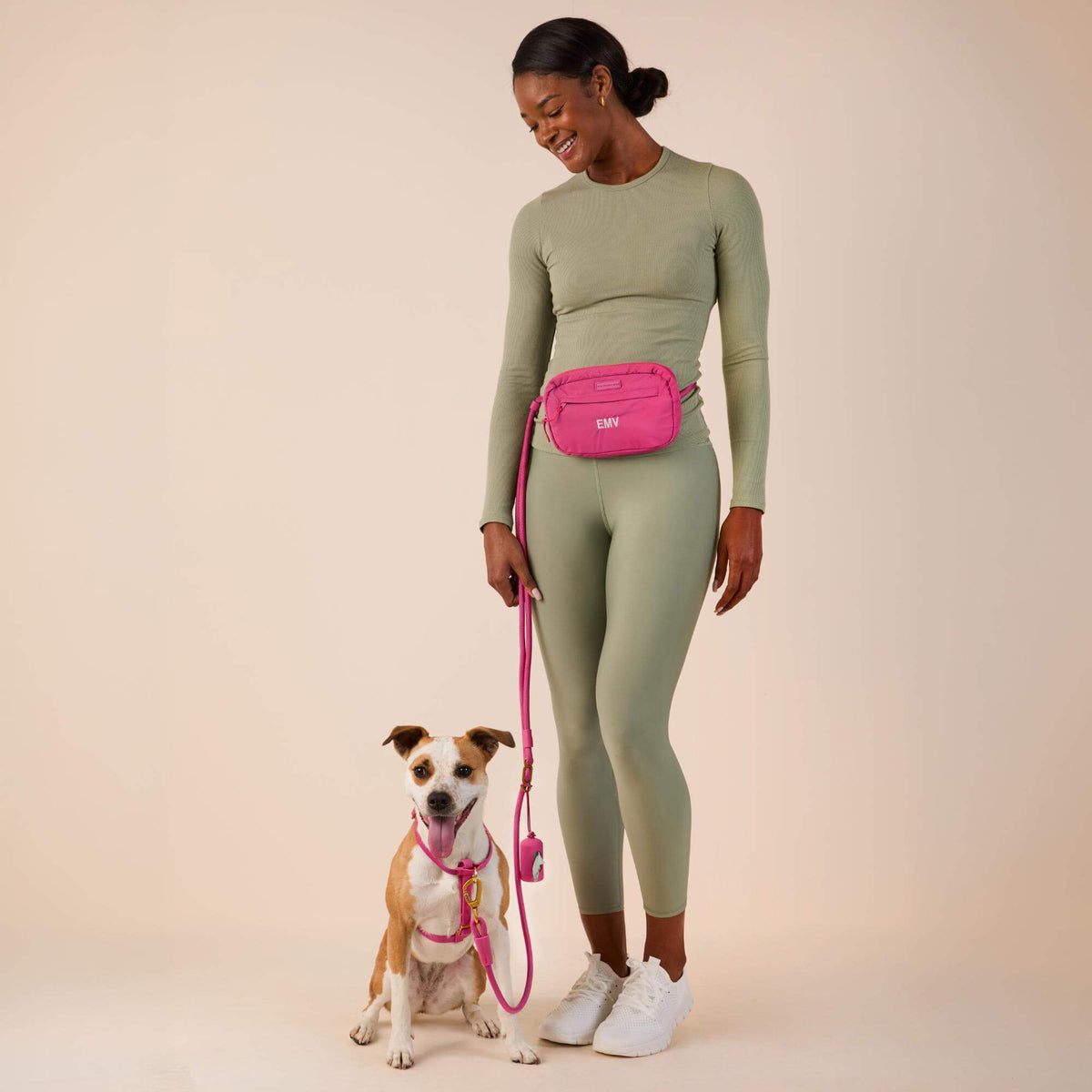 #Sadie (50lbs) in a Small harness and Standard leash