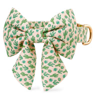 Desert Cactus Lady Bow Collar from The Foggy Dog