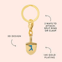 Dreidel Collar Charm view 2
