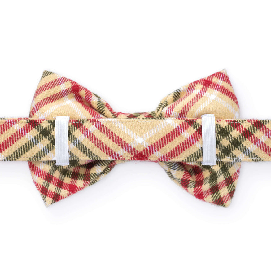 Eggnog Plaid Flannel Dog Bow Tie – The Foggy Dog