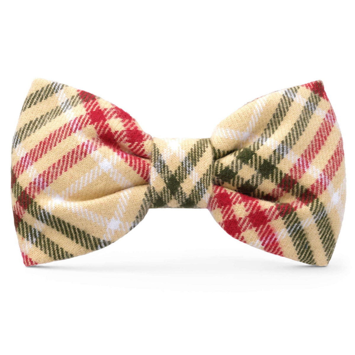 Eggnog Plaid Flannel Dog Bow Tie – The Foggy Dog
