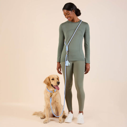 #Milo (60lbs) in a Medium collar and Standard leash