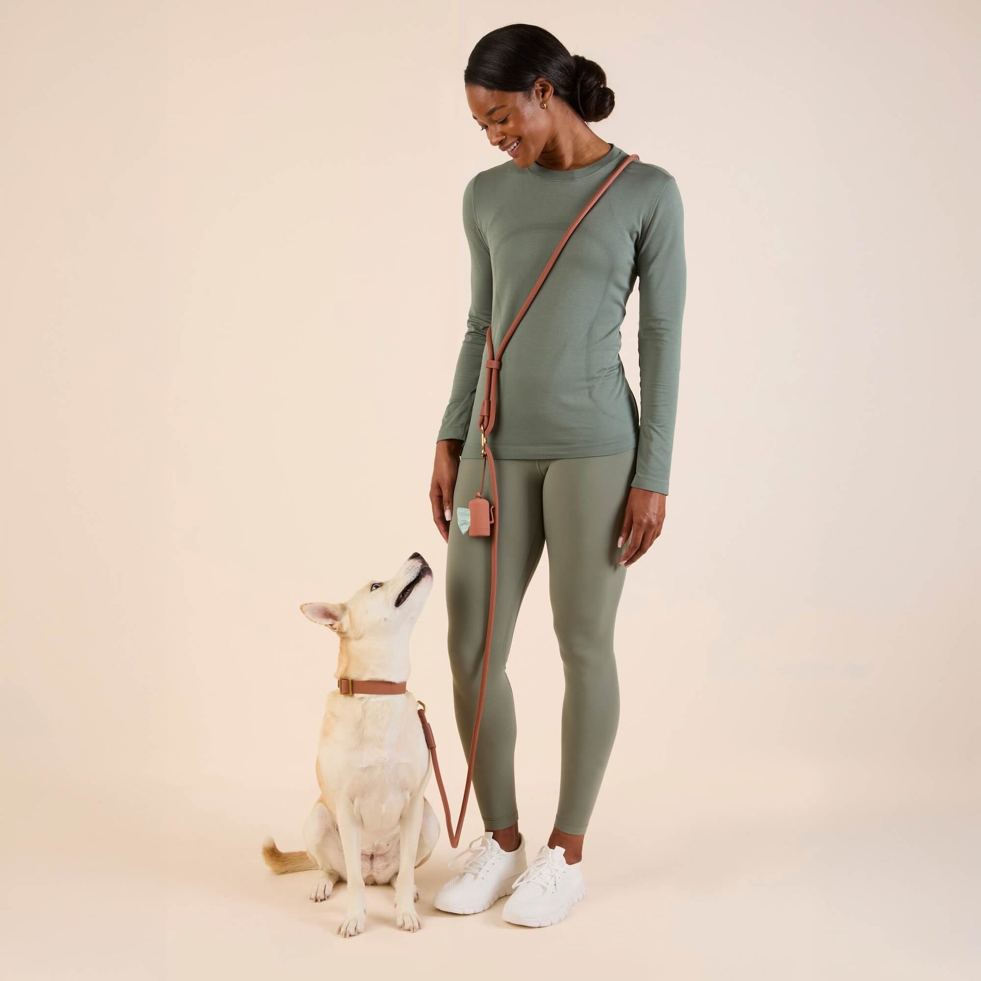 #Kaia (45lbs) in a Medium collar and Standard leash