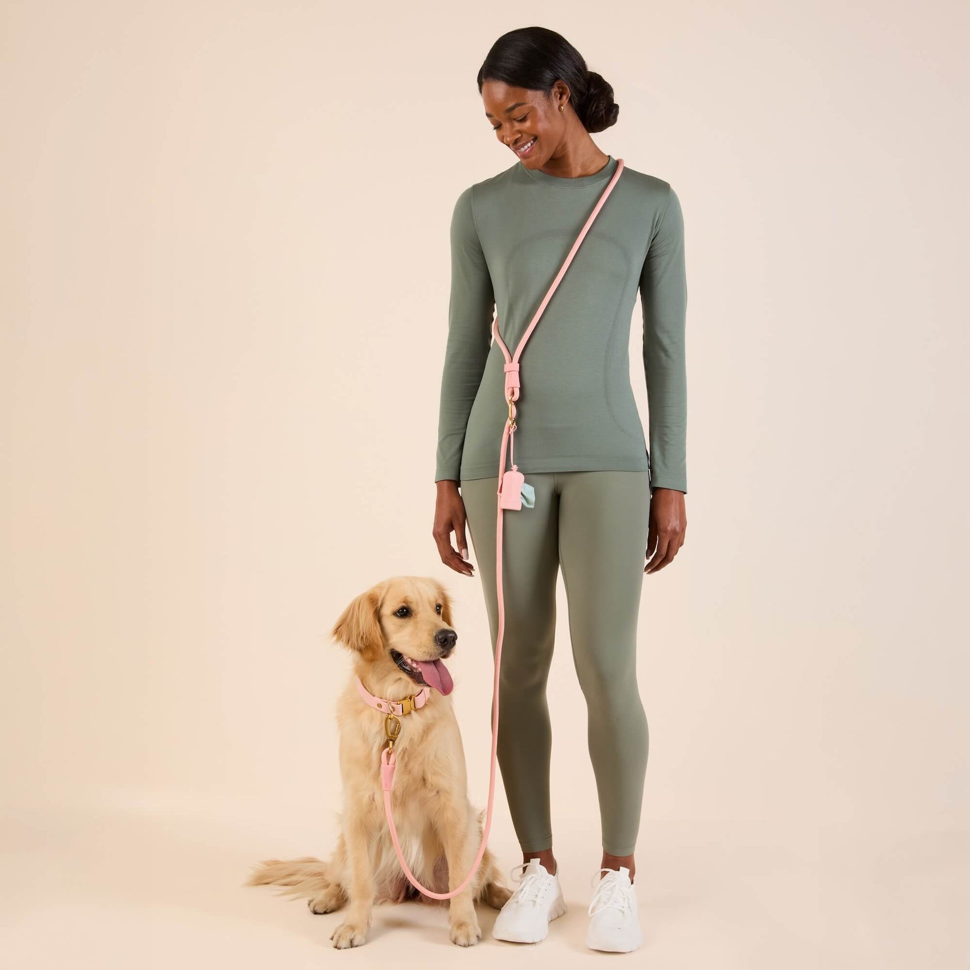 #Lucky (62lbs) in a Medium collar and Standard leash