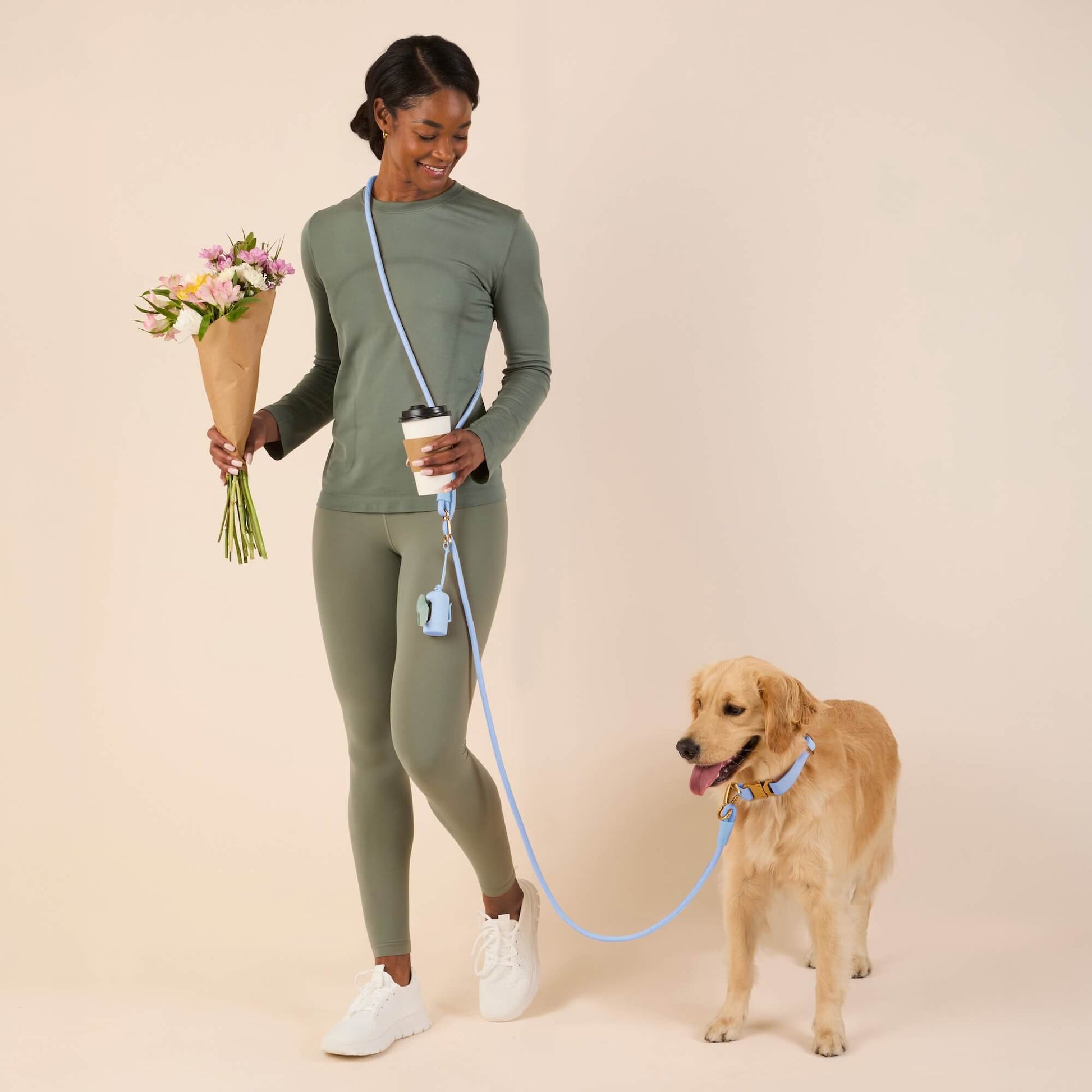#Lucky (62lbs) in a Medium collar and Standard leash