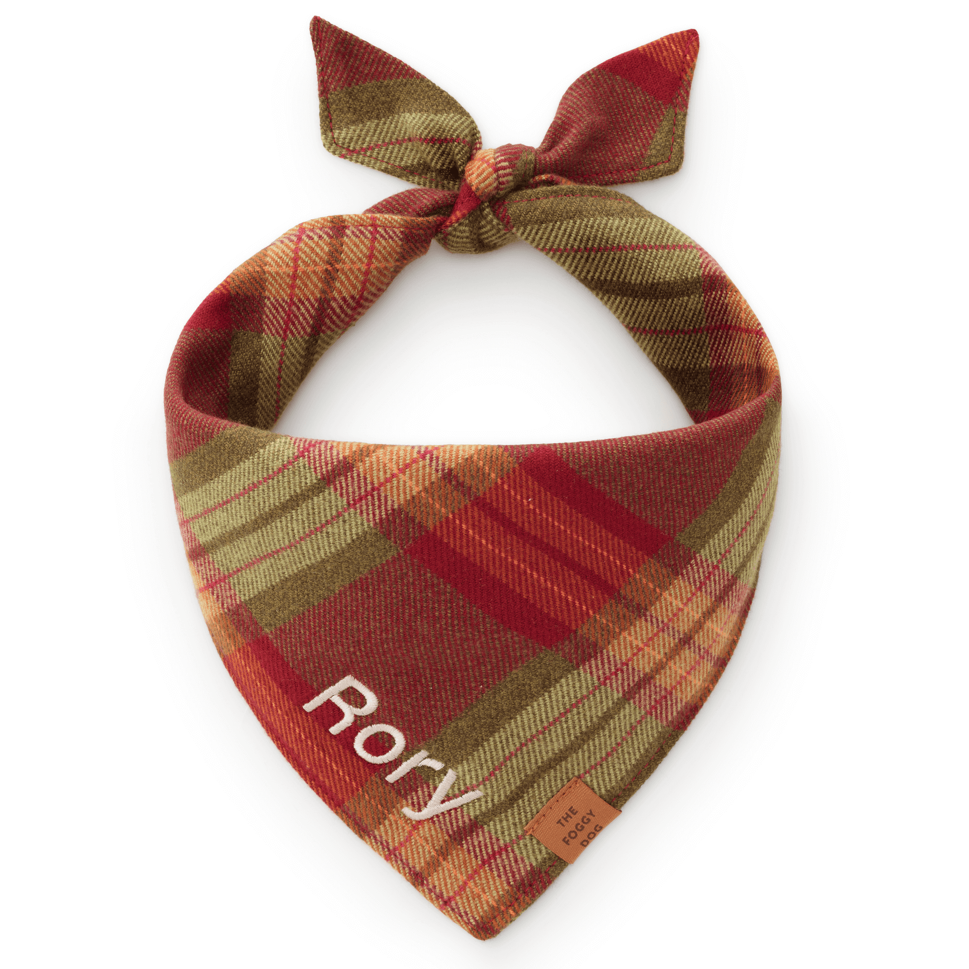 Orchard Plaid Flannel Dog Bandana – The Foggy Dog