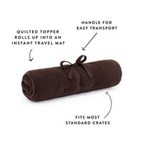 Chocolate Recycled Sherpa Bolster Dog Bed from The Foggy Dog