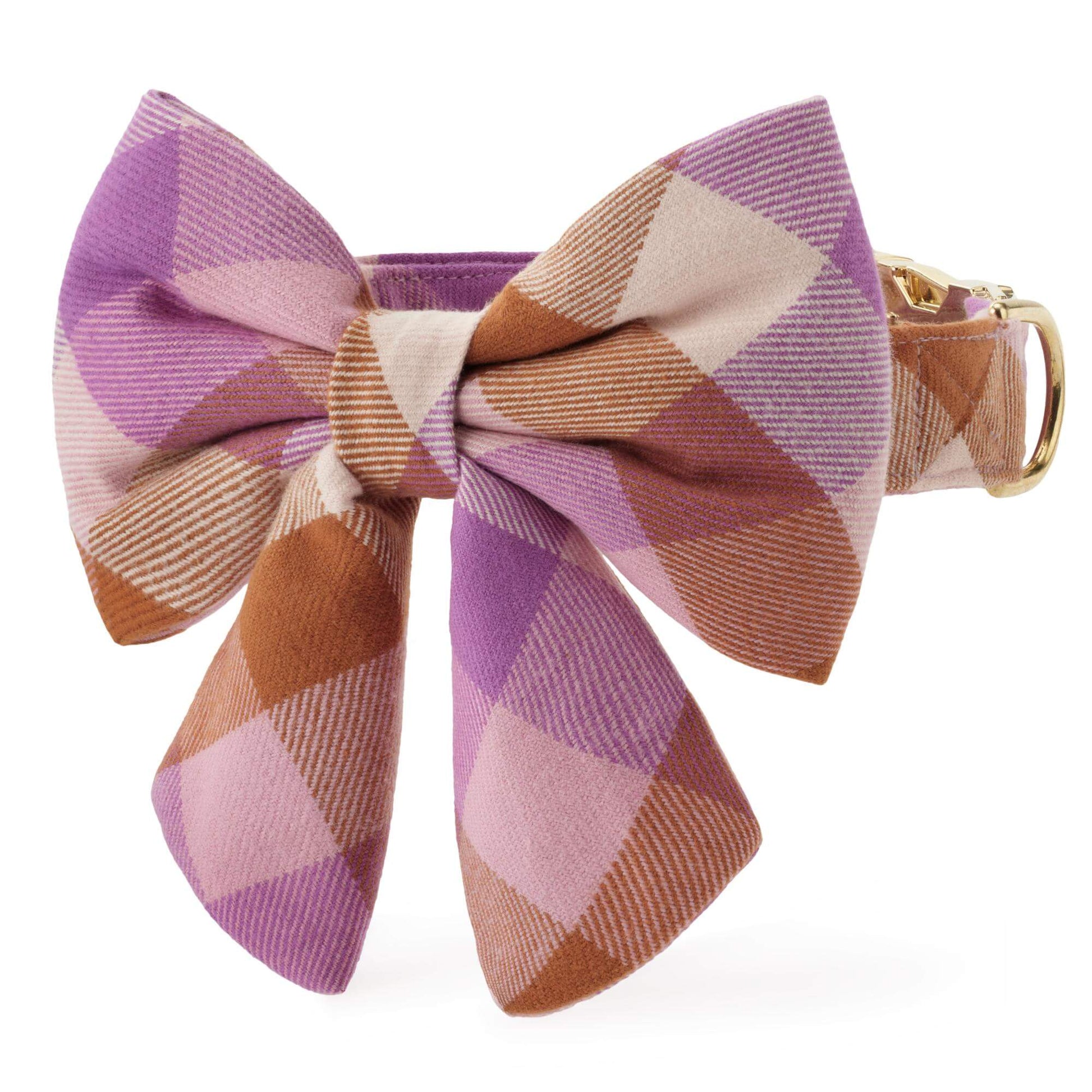 Bramble Flannel Lady Bow Collar from The Foggy Dog