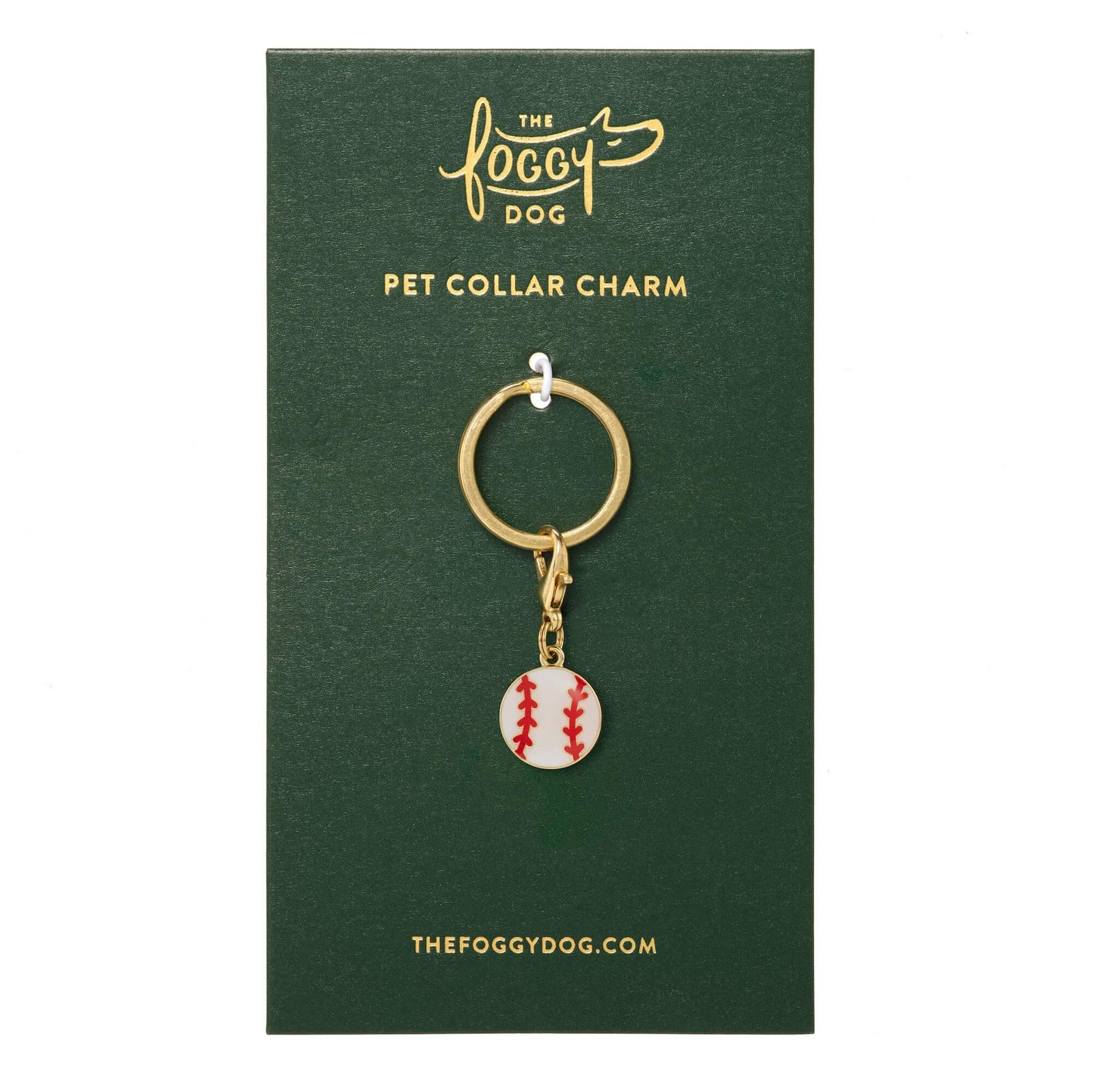 Baseball Collar Charm from The Foggy Dog
