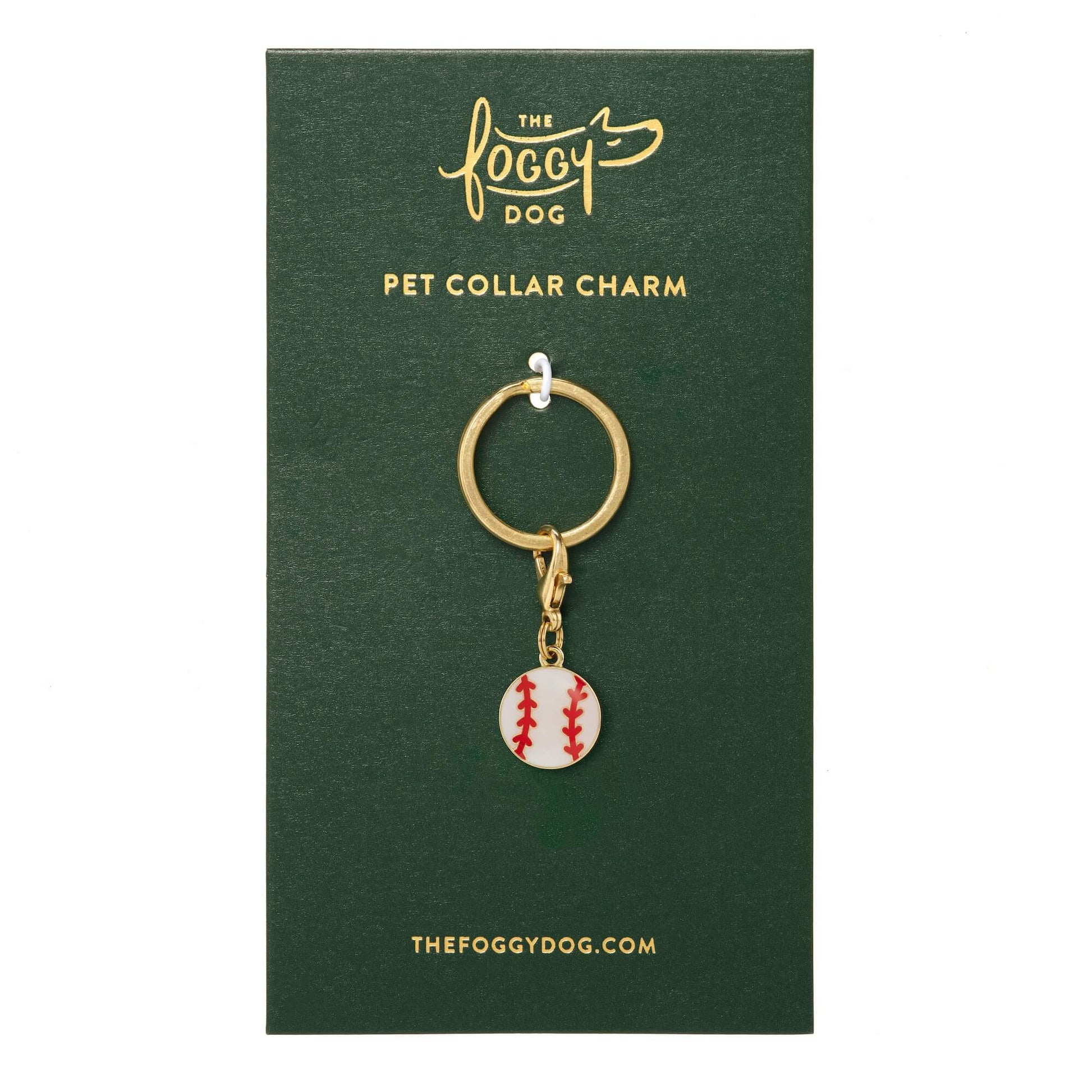 Baseball Collar Charm from The Foggy Dog