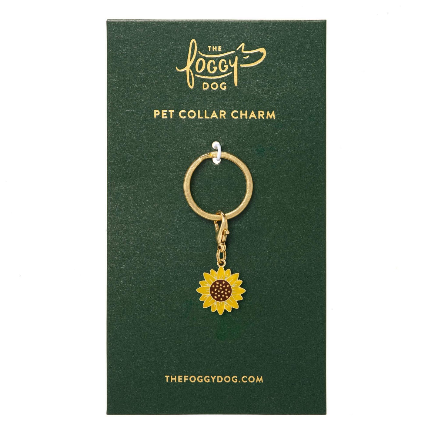 Sunflower Collar Charm from The Foggy Dog