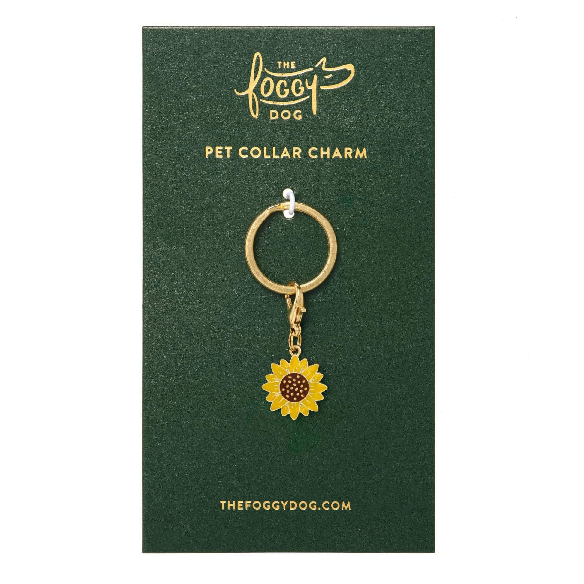 Sunflower Collar Charm from The Foggy Dog