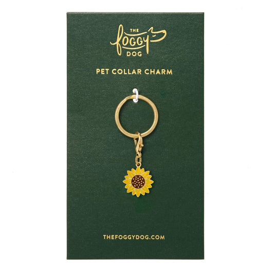 Sunflower Collar Charm from The Foggy Dog