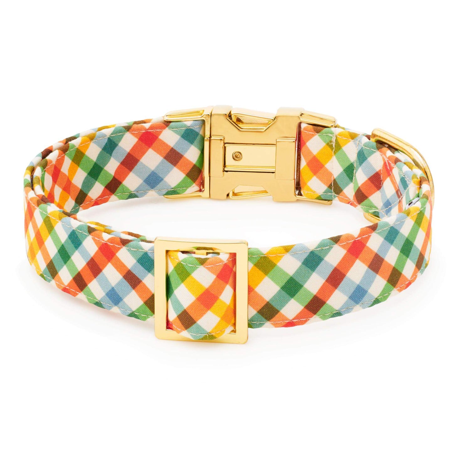 Harvest Gingham Dog Collar from The Foggy Dog