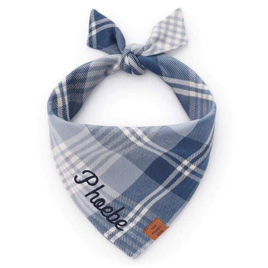 Hawthorne Plaid Flannel Dog Bandana from The Foggy Dog