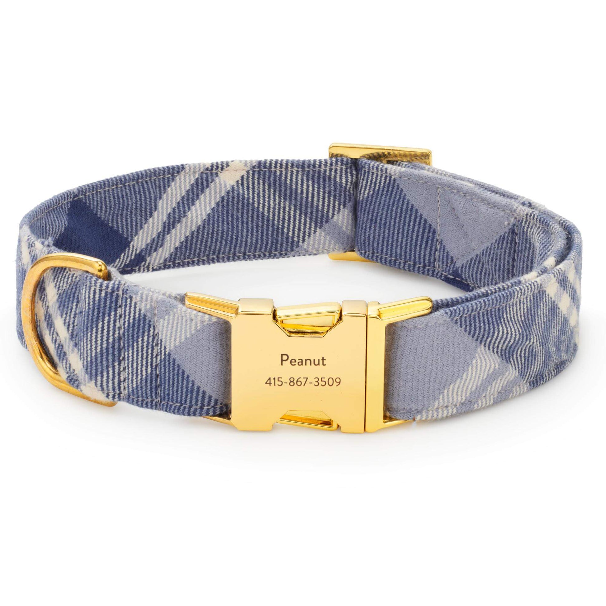 Hawthorne Plaid Flannel Dog Collar from The Foggy Dog