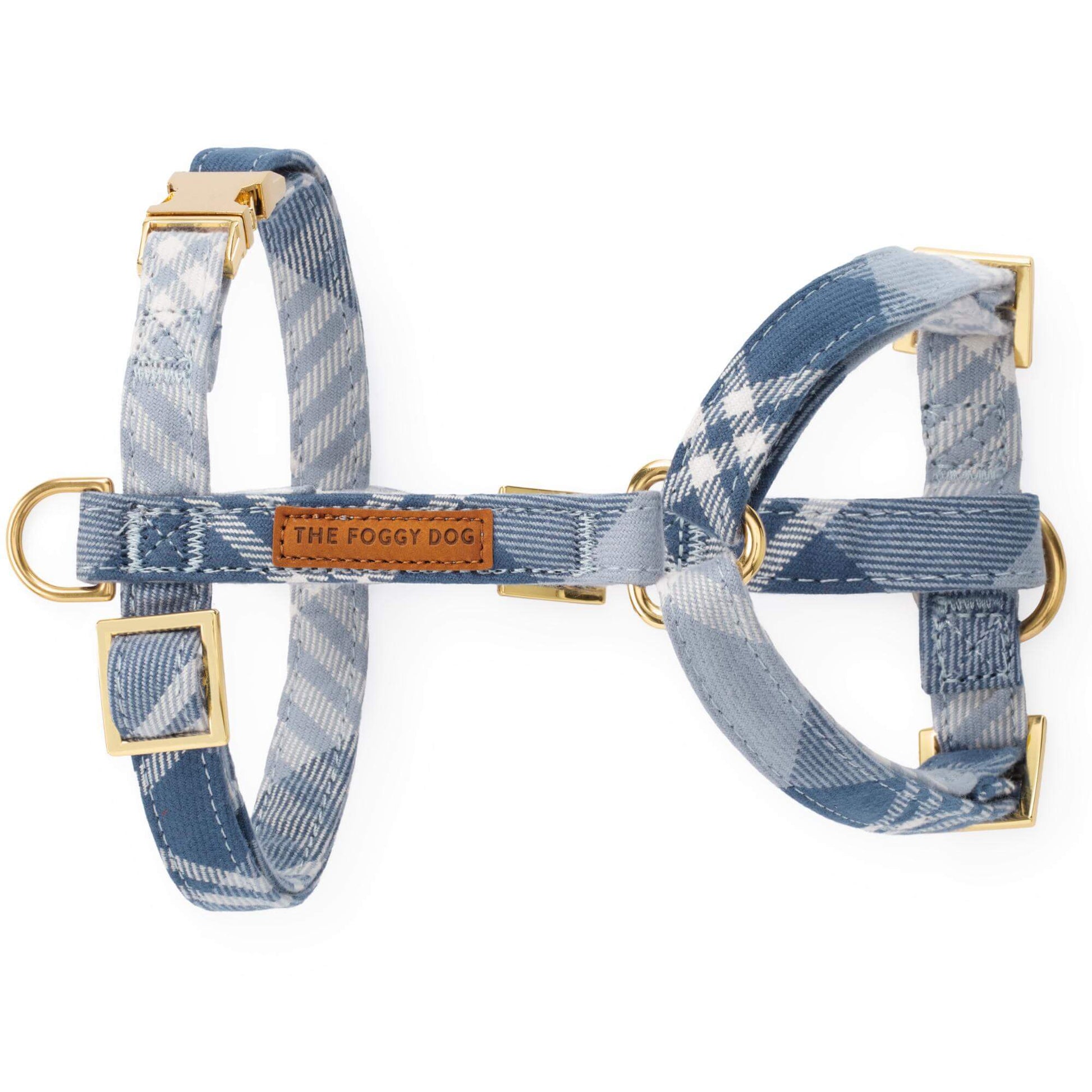 Hawthorne Plaid Flannel Dog Harness from The Foggy Dog