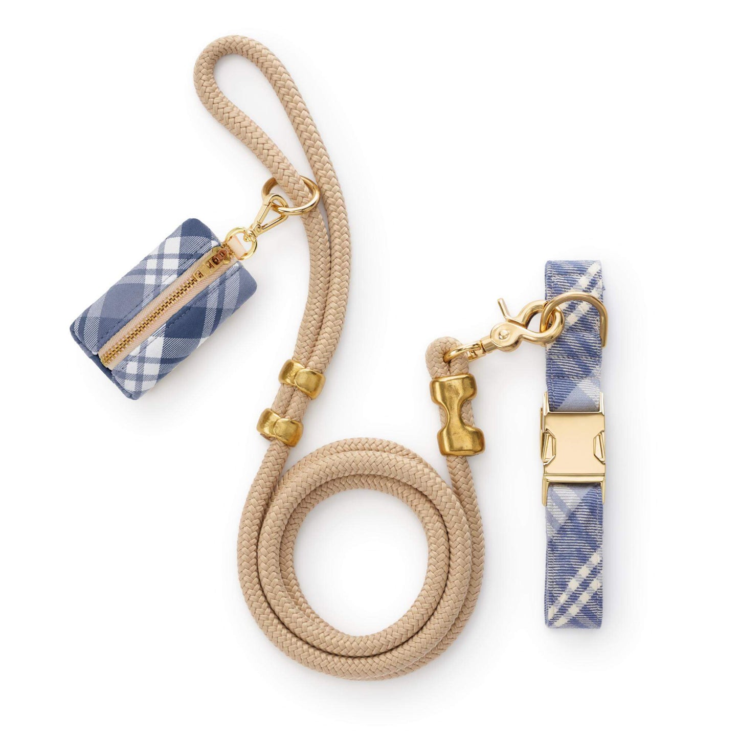 Hawthorn Plaid Flannel Collar Walk Set from The Foggy Dog