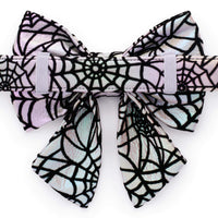 Holographic Spiderweb Lady Dog Bow from The Foggy Dog