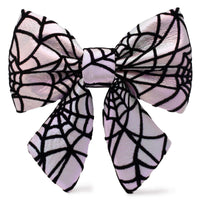 Holographic Spiderweb Lady Dog Bow from The Foggy Dog
