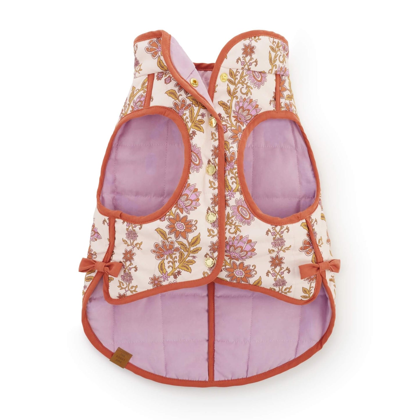 Blockprint Floral Reversible Dog Jacket view 12
