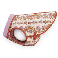 Blockprint Floral Reversible Dog Jacket from The Foggy Dog