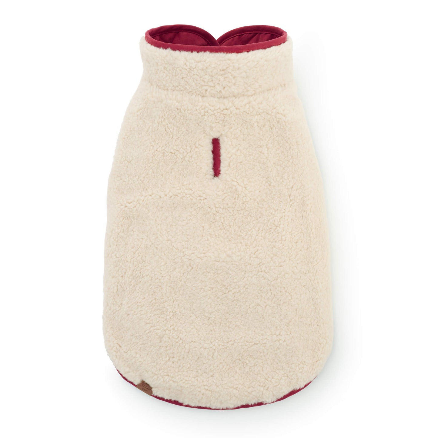 Currant Sherpa-Lined Reversible Dog Jacket view 15