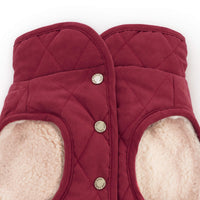 Currant Sherpa-Lined Reversible Dog Jacket from The Foggy Dog