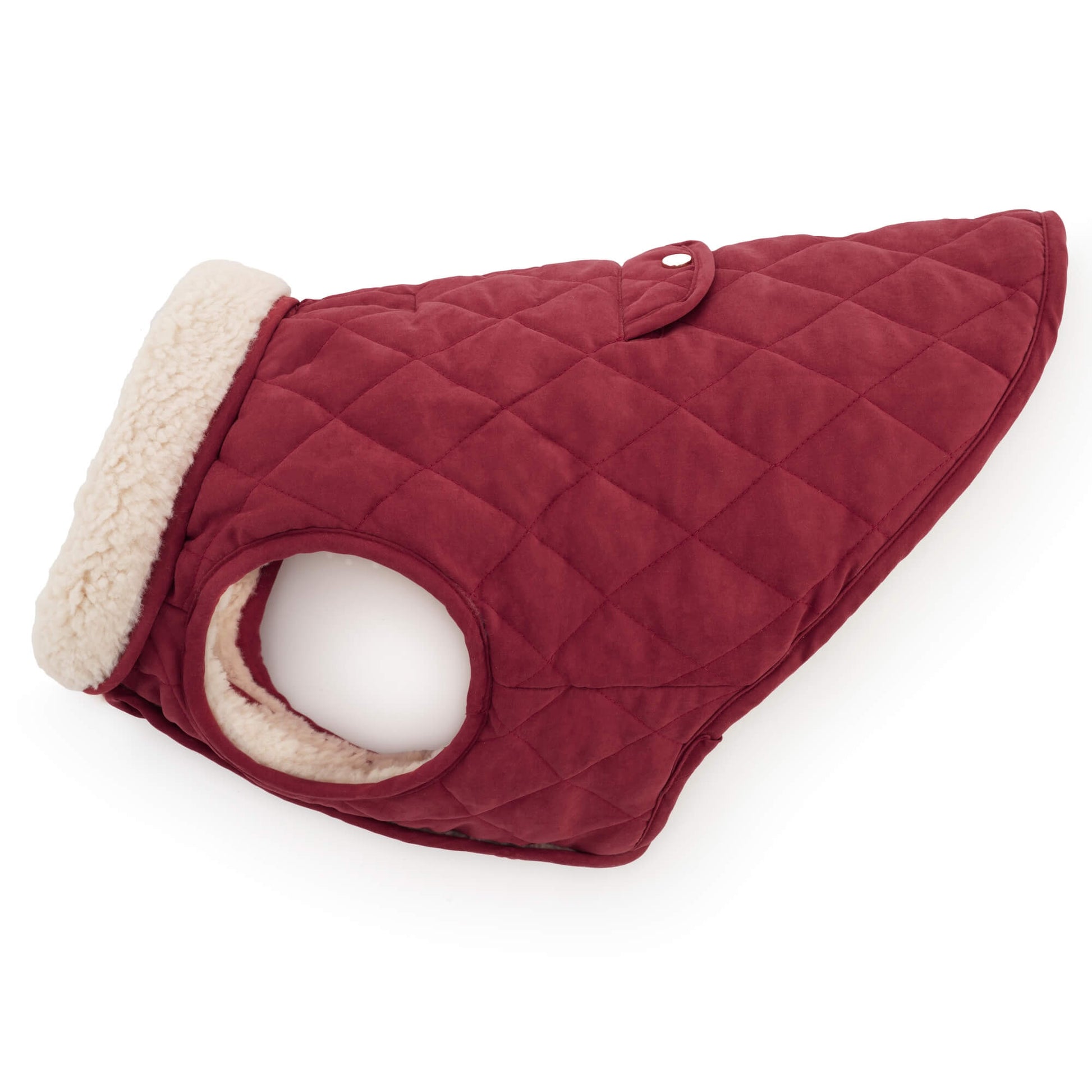 Currant Sherpa-Lined Reversible Dog Jacket from The Foggy Dog