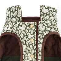 Olive Reversible Dog Jacket from The Foggy Dog