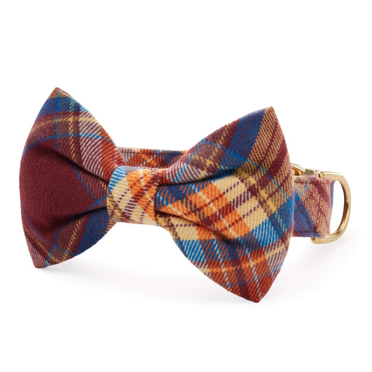 Marlow Plaid Flannel Bow Tie Collar from The Foggy Dog