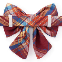 Marlow Plaid Flannel Lady Bow Collar from The Foggy Dog
