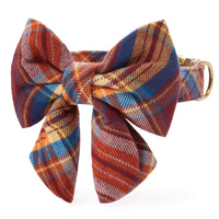 Marlow Plaid Flannel Lady Bow Collar from The Foggy Dog