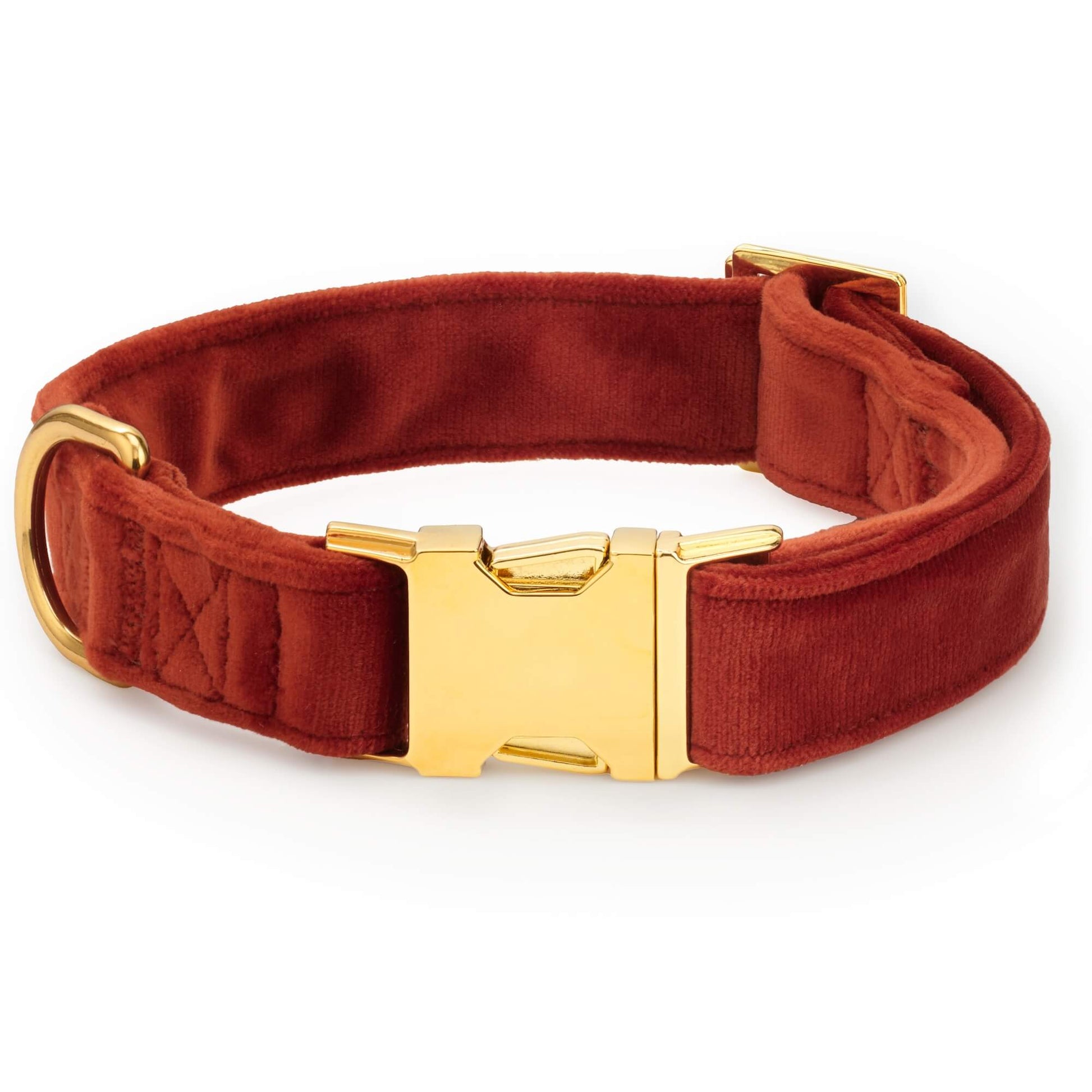 Nutmeg Velvet Dog Collar from The Foggy Dog