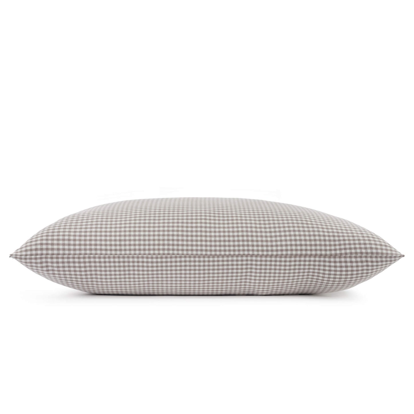 Mushroom Brown Gingham Dog Bed from The Foggy Dog