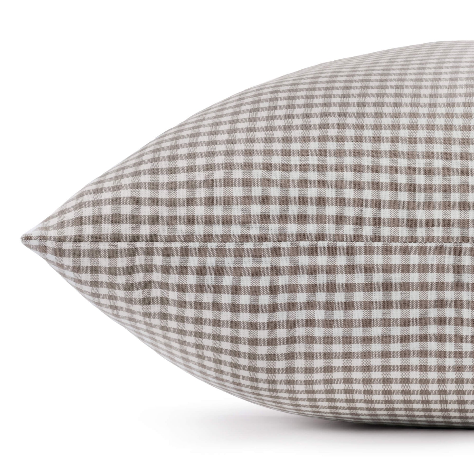 Mushroom Brown Gingham Dog Bed from The Foggy Dog