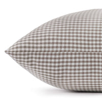 Mushroom Brown Gingham Dog Bed from The Foggy Dog