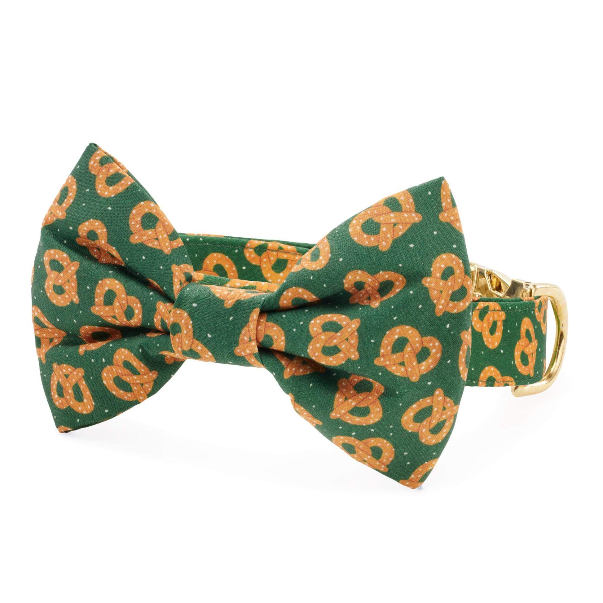 Pretzel Party Bow Tie Collar from The Foggy Dog