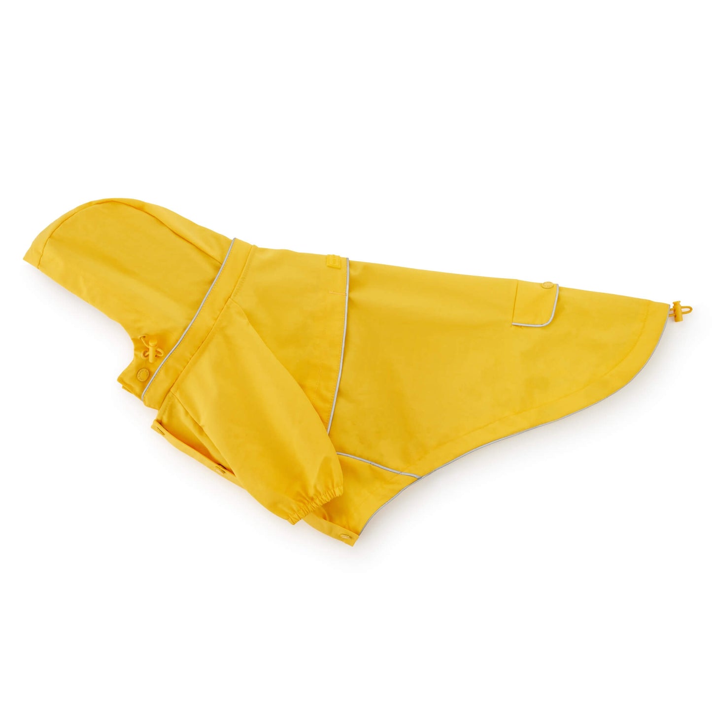 Bright Yellow Reflective Dog Raincoat from The Foggy Dog