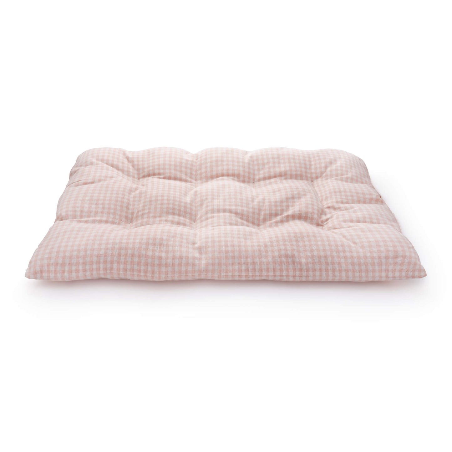 Blush Pink Gingham Dog Travel Mat from The Foggy Dog
