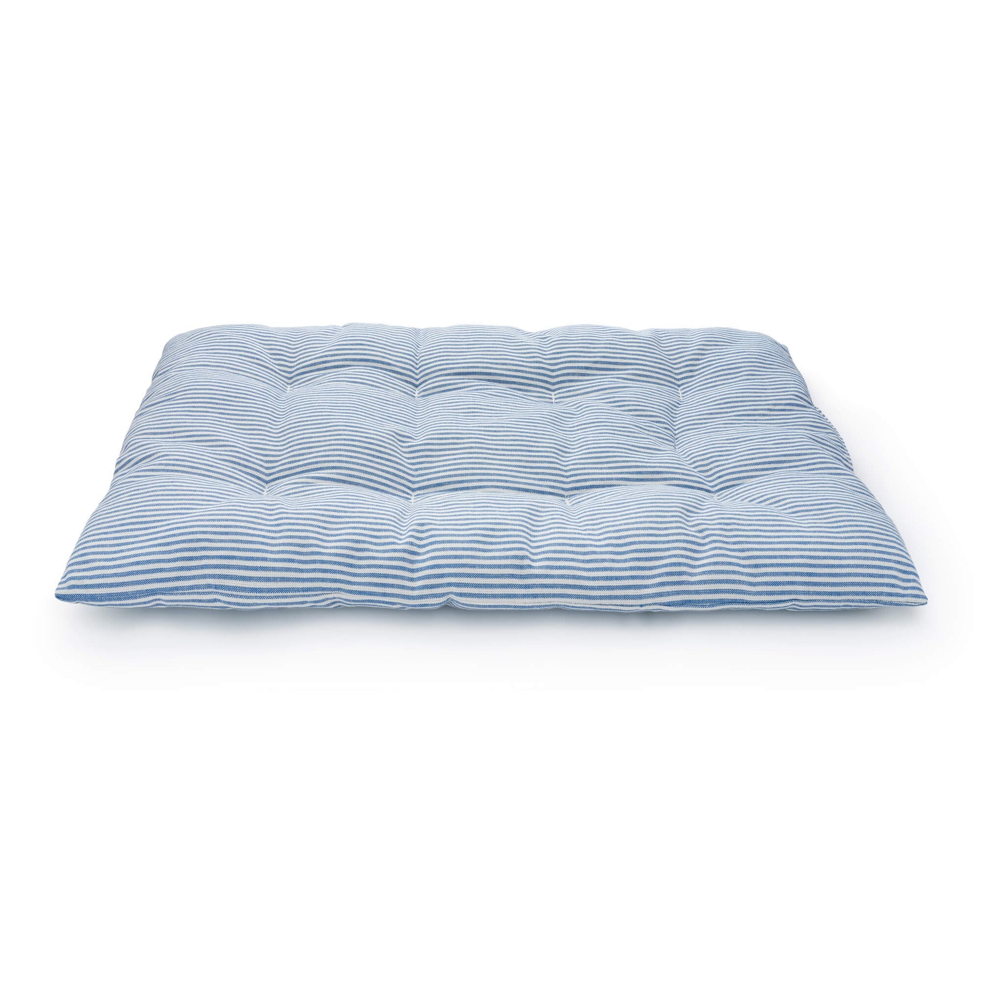 Lake Blue Stripe Dog Travel Mat from The Foggy Dog