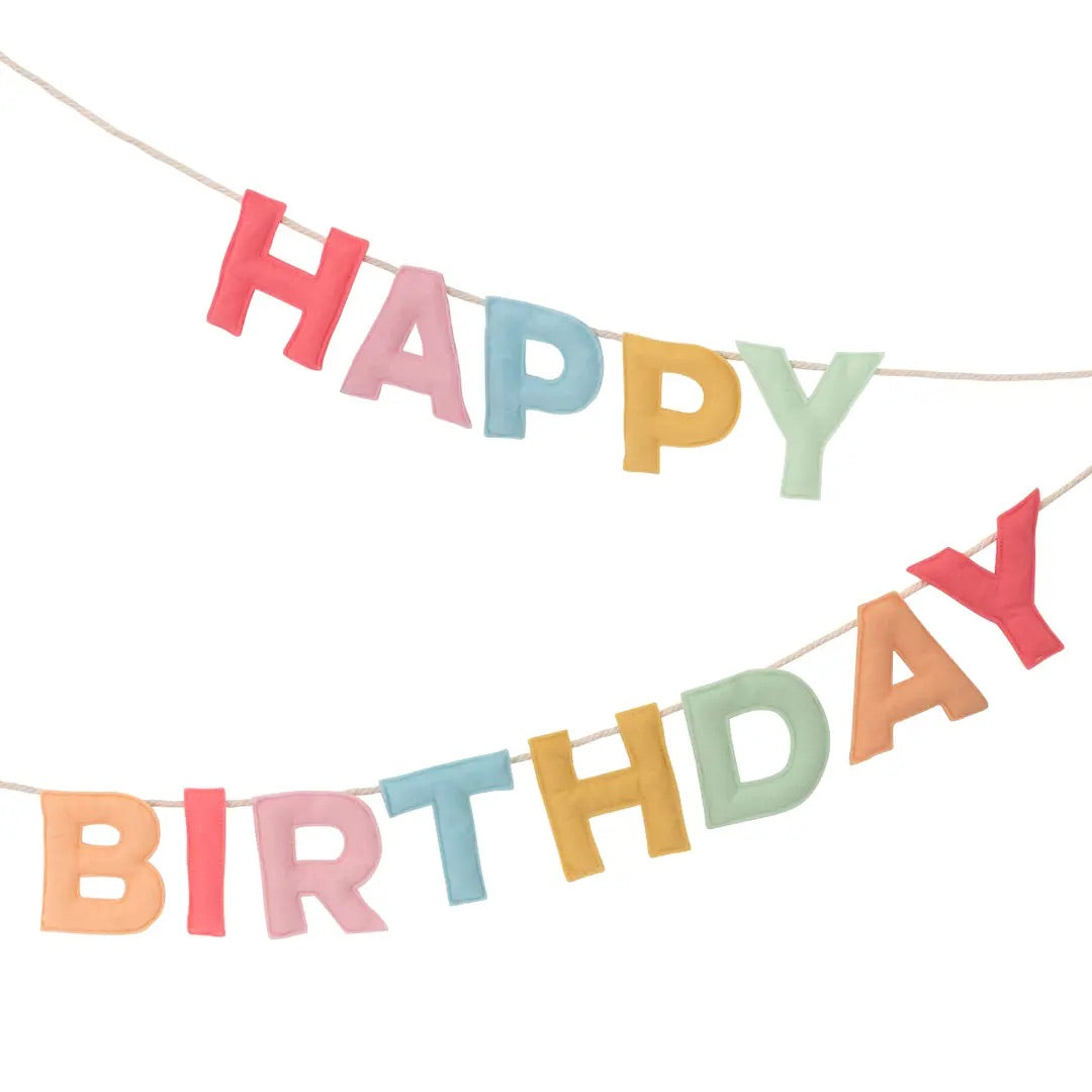 Felt Happy Birthday Garland from Meri Meri at The Foggy Dog
