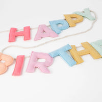 Felt Happy Birthday Garland from Meri Meri at The Foggy Dog