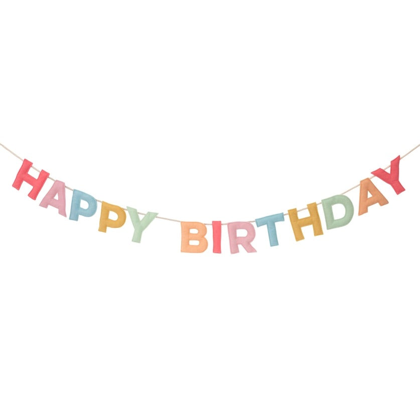 Felt Happy Birthday Garland from Meri Meri at The Foggy Dog