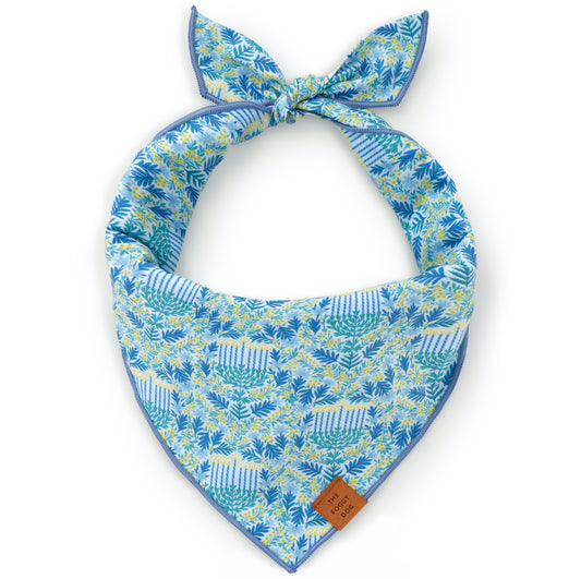 Flora Menorah Dog Bandana from The Foggy Dog